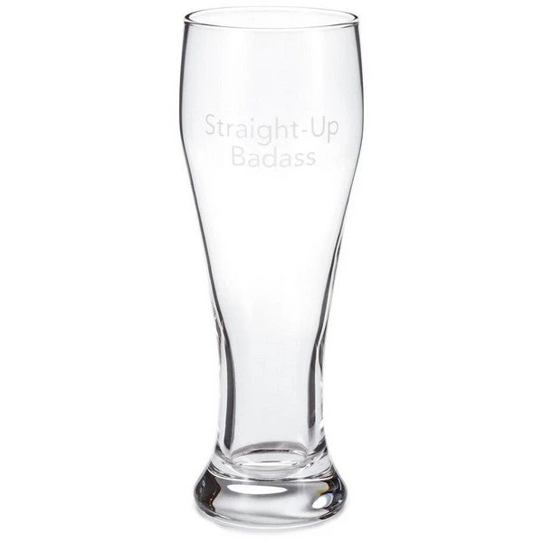 Hallmark Straight-Up Badass Pilsner Glass 1 Hallmark Straight-Up Badass Pilsner Glass