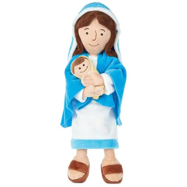 Hallmark Mother Mary Holding Baby Jesus Stuffed Doll 1 Hallmark Mother Mary Holding Baby Jesus Stuffed Doll