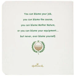 Hallmark 501 Excuses For A Bad Golf Shot Book -Tomy Store 0001BOK1510 3