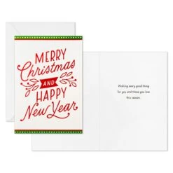 Hallmark Happy Snowman And Red Lettering Boxed Christmas Cards, Pack Of 40 -Tomy Store 0001BXX1019 4