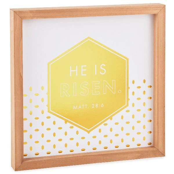 Hallmark Candace Cameron Bure He Is Risen Wood Quote Sign 1 Hallmark Candace Cameron Bure He Is Risen Wood Quote Sign
