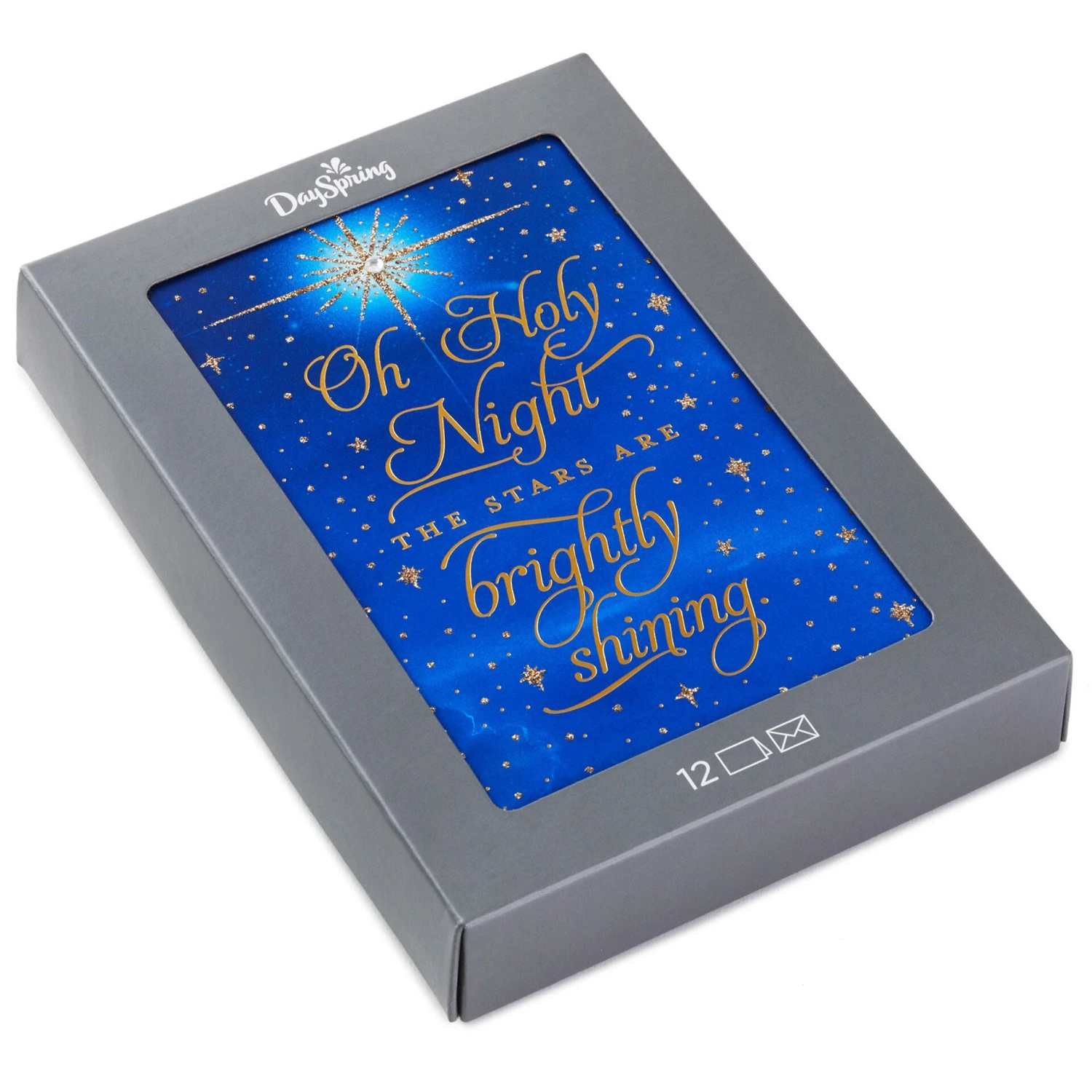 Hallmark Oh Holy Night Religious Boxed Christmas Cards, Pack Of 12 1 Hallmark Oh Holy Night Religious Boxed Christmas Cards, Pack Of 12