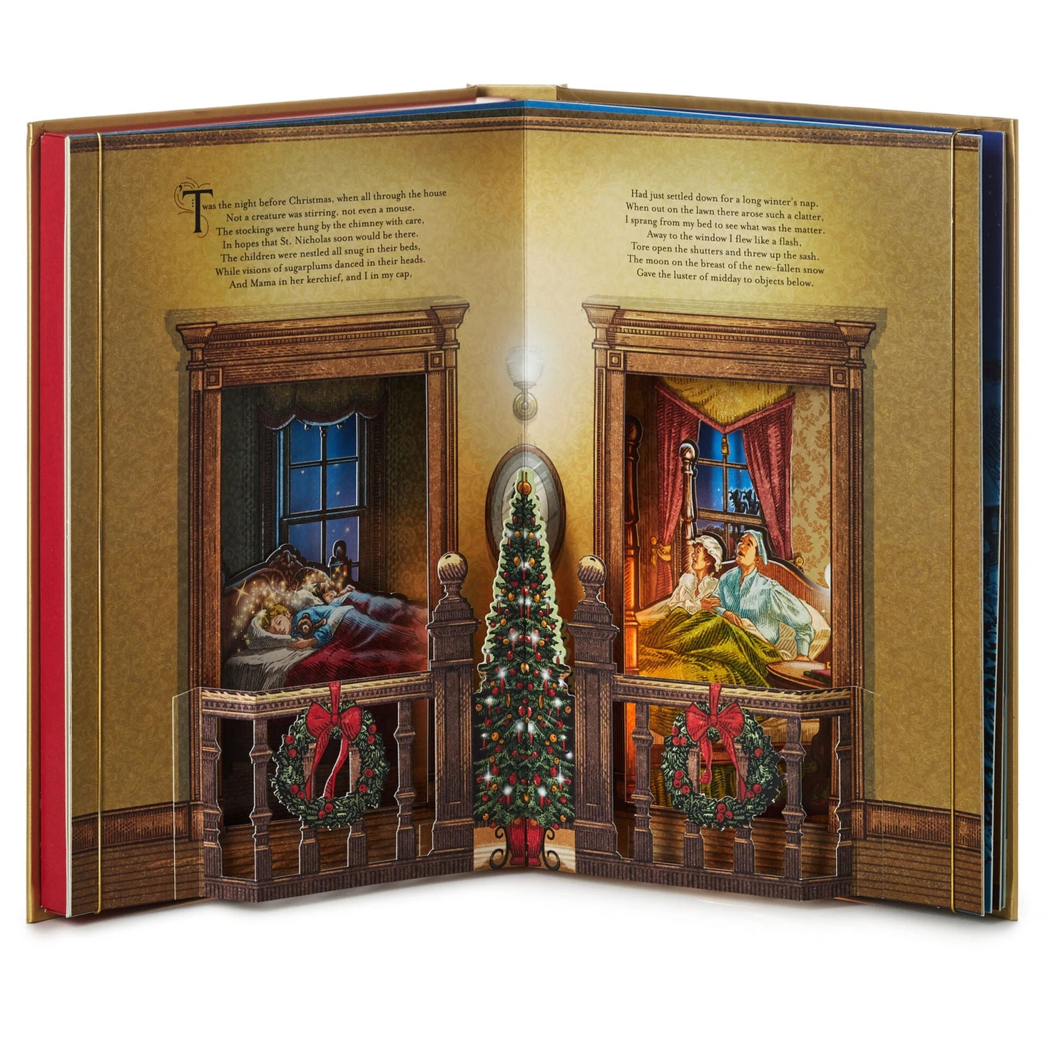 Hallmark Night Before Christmas Pop-Up Book With Light And Sound 2 Hallmark Night Before Christmas Pop-Up Book With Light And Sound - Image 2