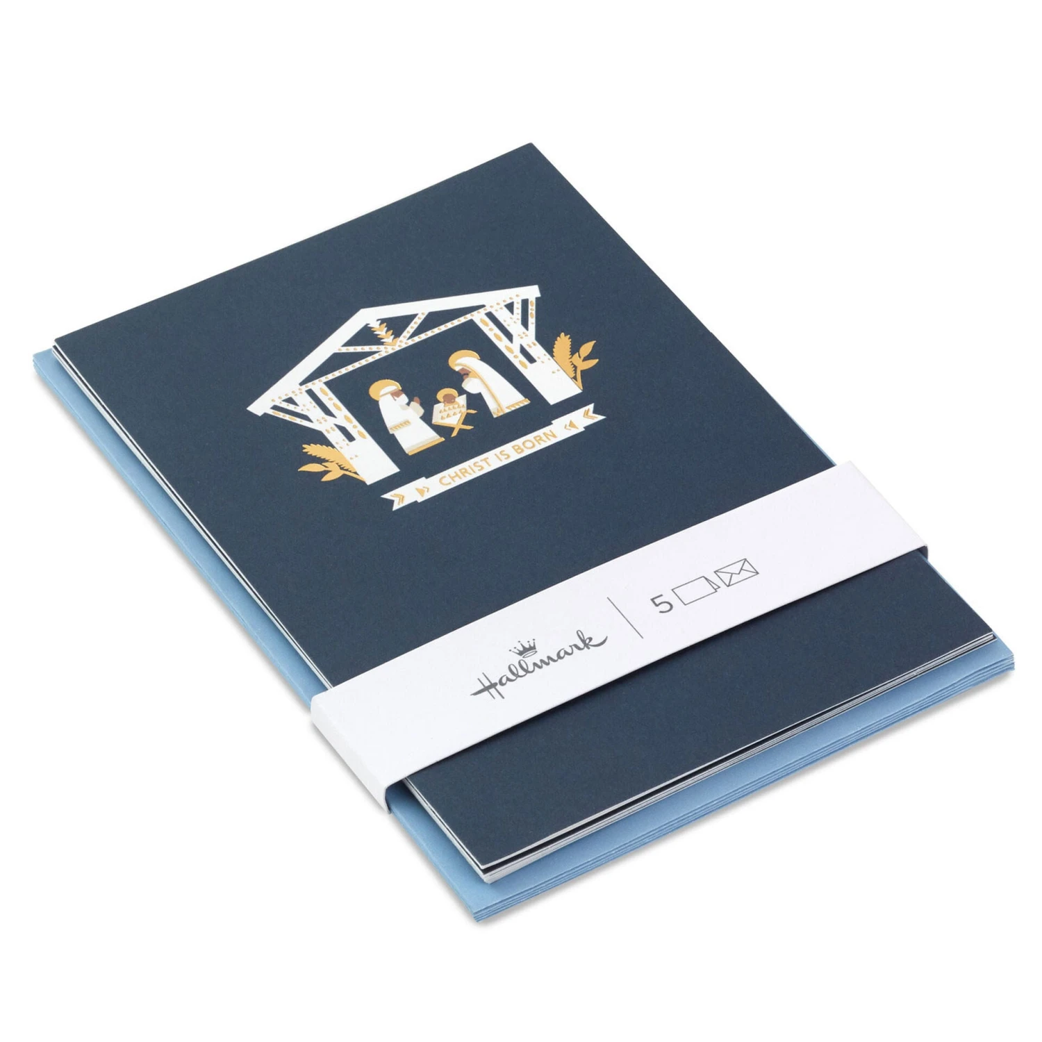 Hallmark Jesus In The Manger Packaged Christmas Cards, Set Of 5 1 Hallmark Jesus In The Manger Packaged Christmas Cards, Set Of 5