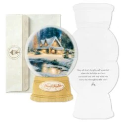 Hallmark Thomas Kinkade Cottage In Snow Globe Boxed Christmas Cards, Pack Of 12 3 Hallmark Thomas Kinkade Cottage In Snow Globe Boxed Christmas Cards, Pack Of 12 -Tomy Store 0001XPX1276 2