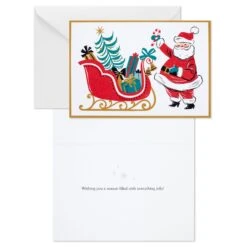 Hallmark Vintage Santa And Sleigh Boxed Christmas Cards, Pack Of 16 3 Hallmark Vintage Santa And Sleigh Boxed Christmas Cards, Pack Of 16 -Tomy Store 0001XPX1284 2