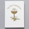 My First Communion Prayer Book White With Gold Chalice
