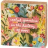 Floral Block Sign Coolest Grandma In The History Of Ever