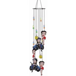 Betty Boop Biker Metal Wind Chime