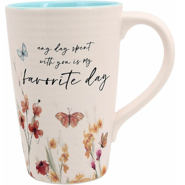 Meadows Of Joy Butterfly Floral 17 Oz. Mug Any Day Spent With You Is My Favorite Day 1 Meadows Of Joy Butterfly Floral 17 Oz. Mug Any Day Spent With You Is My Favorite Day