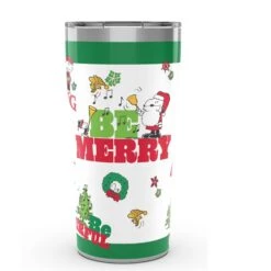 Christmas Peanuts™ Snoopy And Friends Be Merry, Be Festive, Be Bright, Be Cheerful, Be Dazzled, Be Giving 20 Oz Stainless Steel Tervis Tumbler Cup With Slider Lid