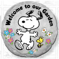 Snoopy And The Peanuts Gang Welcome To Our Garden Stepping Stone