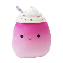 Squishmallow Cinnamon The Strawberry Frozen Yogurt Milkshake 14" Stuffed Plush By Kelly Toy