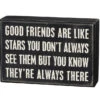 Wood Sign - Good Friends Are Like Stars