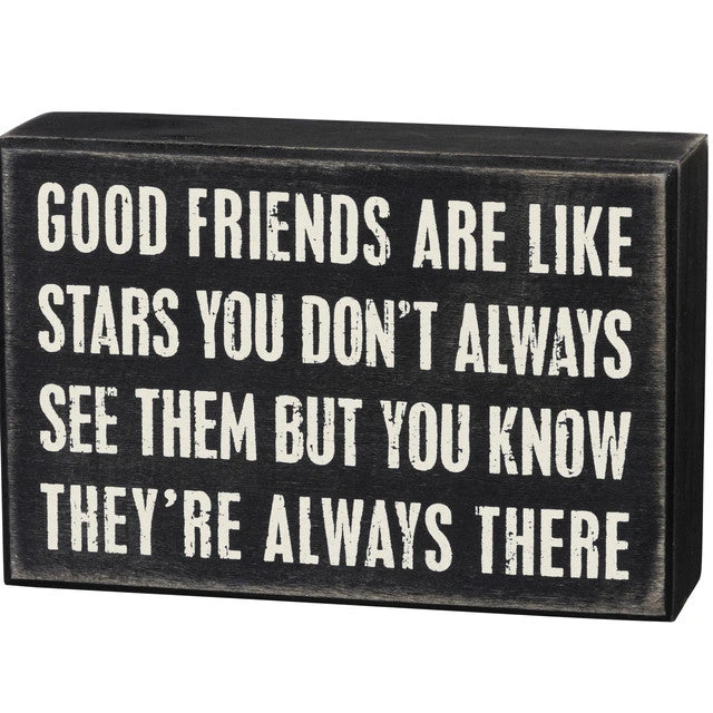 Wood Sign - Good Friends Are Like Stars 1 Wood Sign - Good Friends Are Like Stars