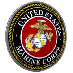 United States Marine Corps Emblem 15" Metal Dome Wall Sign