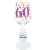 60 Birthday Wine Glass With Gemstone 17 Oz.
