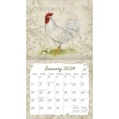 2024 Lang Wall Calendar Proud Rooster -Tomy Store 24991001936 3