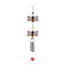 Tiered Bumble Bee Garden Wind Chime With Stainless Glass Finish