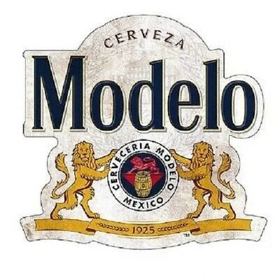 Modelo Lions Shaped Embossed Metal Sign 1 Modelo Lions Shaped Embossed Metal Sign