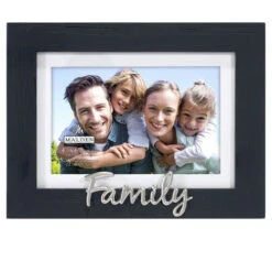 Malden Family 4"x6" Or 5"x7" Photo Frame In Rustic Black
