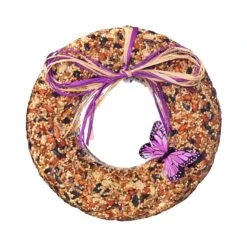 Mr. Bird Wildfare Bird Seed Wreath With Butterfly