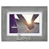 Malden Love Distressed Wood 4"x6" Or 5"x7" Photo Frame, Gray
