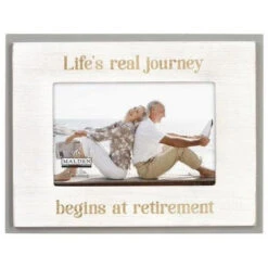 Malden Life's Real Journey Begin At Retirement 4"x6" Photo Frame