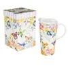 Cottage Meadows Ceramic Travel Cup, 17oz., With Gift Box