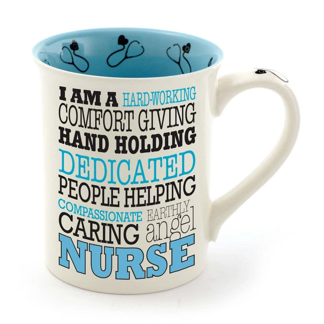 Our Name Is Mud Nurse Typography Mug 1 Our Name Is Mud Nurse Typography Mug