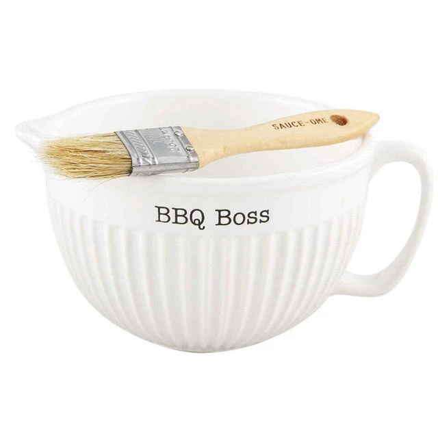 BBQ Boss Bowl With Sauce On Brush Set 1 BBQ Boss Bowl With Sauce On Brush Set