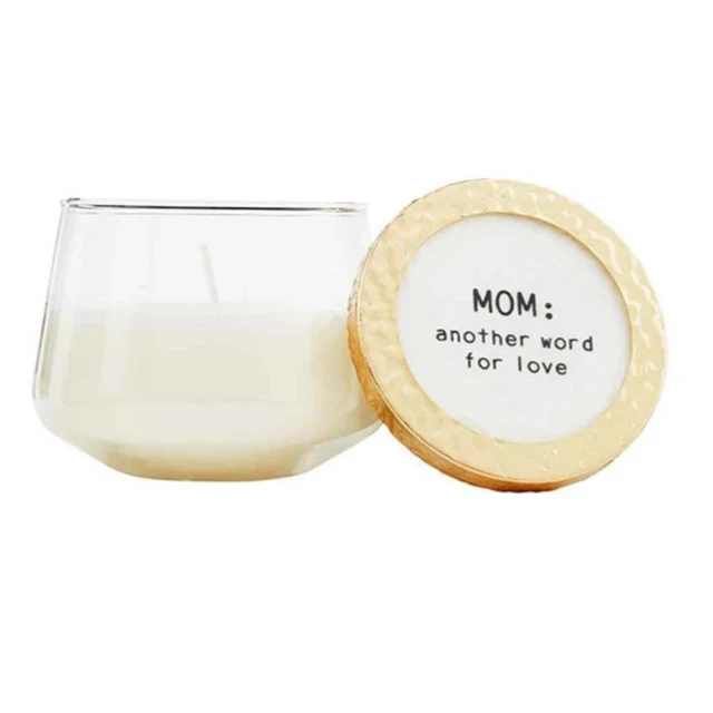 Mom Another Word For Love Glass Candle With Gold Lid 1 Mom Another Word For Love Glass Candle With Gold Lid