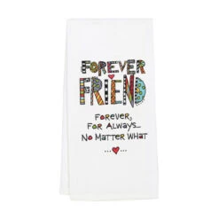 Embroidered Forever Friend Tea Towel By Our Name Is Mud