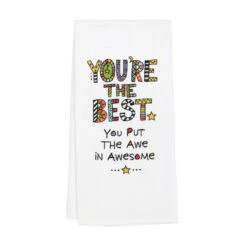 Embroidered You're The Best Tea Towel By Our Name Is Mud