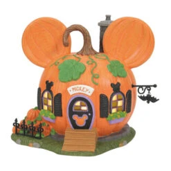 Disney Pumpkintown Mickey's Light Up House By Department56