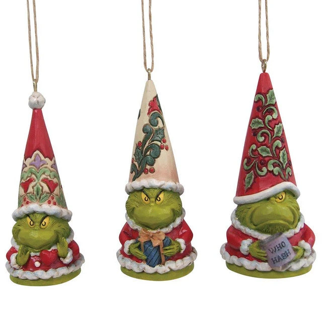 Jim Shore Grinch Gnomes Set Of 3 Ornaments 1 Jim Shore Grinch Gnomes Set Of 3 Ornaments
