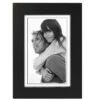 Malden Linear Classic Wood 4"x6" Photo Frame, Black