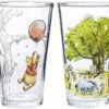 Silver Buffalo Disney's Winnie The Pooh Painted Scenes 4pc Pint Glass Set, 16 Ounces