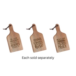 7"x12" Kindred Sentiment Charcuterie Board W/ Handle