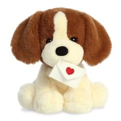 8.5" Sweety Dog With Love Letter Valentine Stuffed Plush