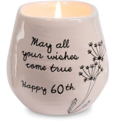 Happy 60th Birthday Soy Wax Candle 8 Oz.