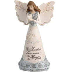 8" A Grandmother's Love Warms The Heart Angel Figurine