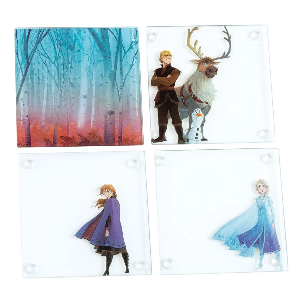 Disney Frozen 2 Glass Coaster - Set Of 4 2 Disney Frozen 2 Glass Coaster - Set Of 4 - Image 2