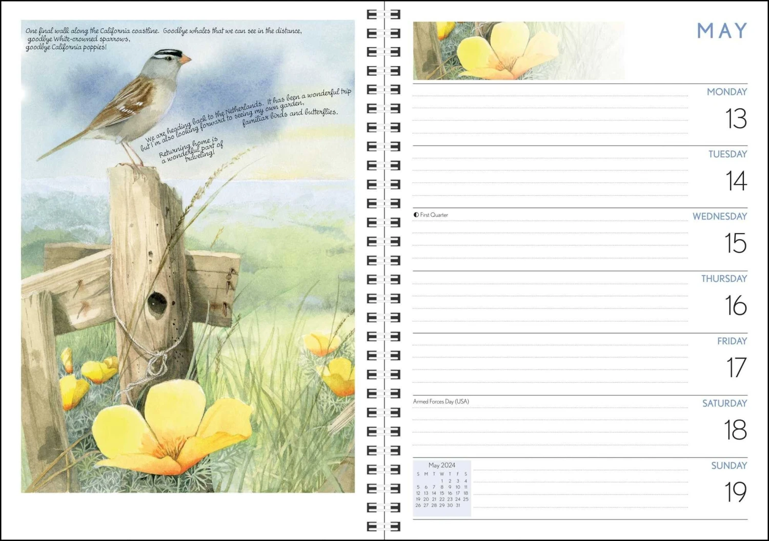 Marjolein Bastin Nature's Inspiration 12-Month 2024 Engagement Calendar 3 Marjolein Bastin Nature's Inspiration 12-Month 2024 Engagement Calendar - Image 3