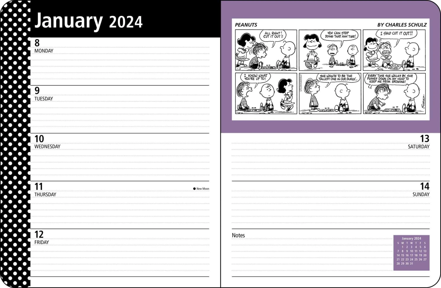 Peanuts 16-Month 2023-2024 Monthly/Weekly Planner Calendar 3 Peanuts 16-Month 2023-2024 Monthly/Weekly Planner Calendar - Image 3