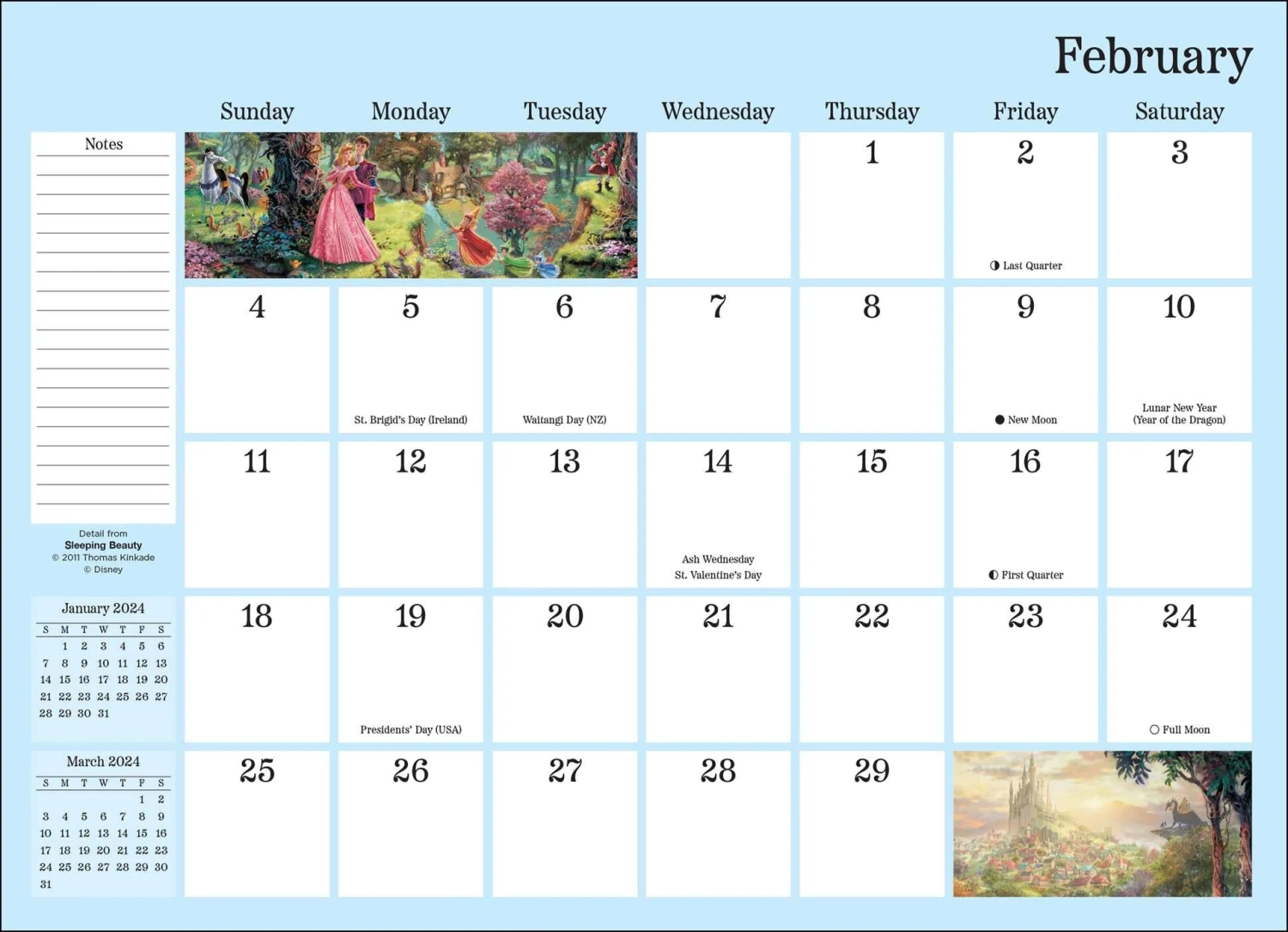 Disney Dreams Collection By Thomas Kinkade Studios: 12-Month 2024 Monthly Pocket 2 Disney Dreams Collection By Thomas Kinkade Studios: 12-Month 2024 Monthly Pocket - Image 2