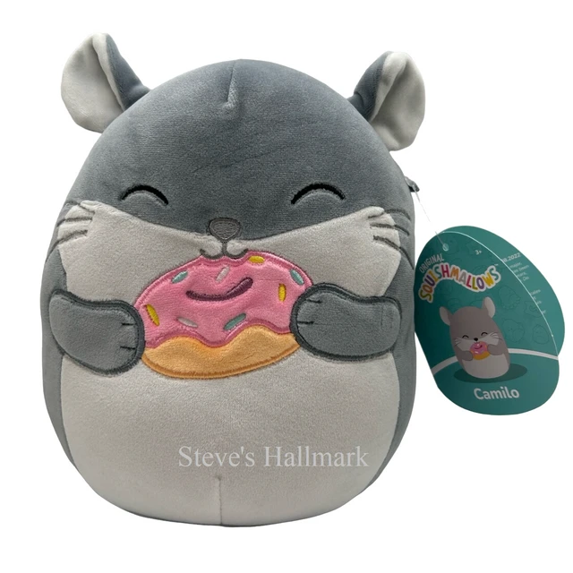 Squishmallow Camilo The Grey Chinchilla With Donut I Got That 5" Stuffed Plush By Kelly Toy 1 Squishmallow Camilo The Grey Chinchilla With Donut I Got That 5" Stuffed Plush By Kelly Toy