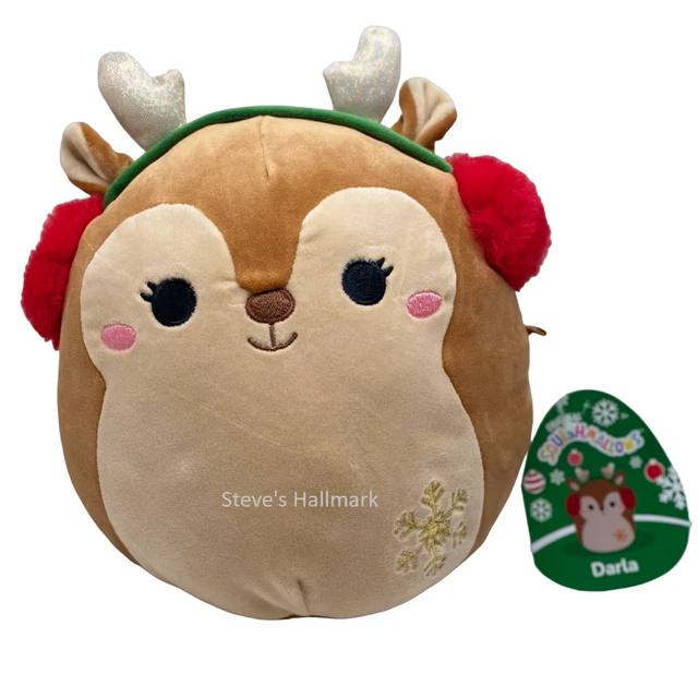 Christmas Squishmallow Darla The Reindeer With Snowflake And Earmuffs 8" Stuffed Plush By Kelly Toy 1 Christmas Squishmallow Darla The Reindeer With Snowflake And Earmuffs 8" Stuffed Plush By Kelly Toy