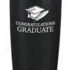 Congratulations Graduate Stainless Steel 20 Oz Black Tumbler Drinkware With Lid