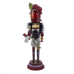 Hollywood™ Wine Nutcracker With Grape Barrel Hat 19 Inches